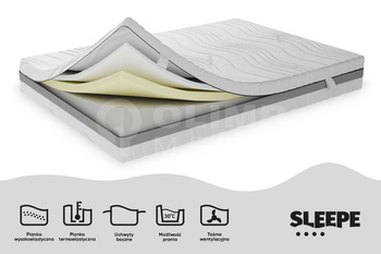 Materac piankowy HAVIP Twardy sen i optymalna regeneracja H3/H4 90x200 cm