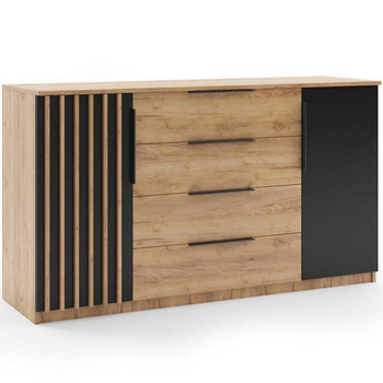 Komoda z szufladami i lamelami do salonu Toscana 160 cm