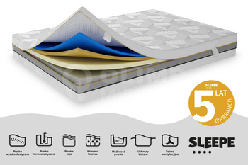 Materac piankowy HLAVISAX Komfort o jakim śnisz H3/H4 90x200 cm