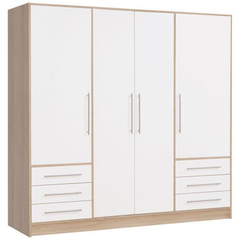 Szafa pojemna uchylna z szufladami do sypialni Jupiter Forte