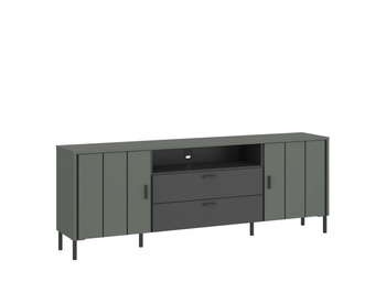 Komoda duża RTV pod telewizor na metalowych nóżkach Shirley