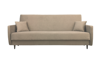 Wersalka nowoczesna na nóżkach z pojemnikiem na pościel Riva 