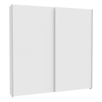 Szafa ubraniowa nowoczesna przesuwna biała 200 cm Home Nook