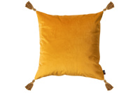 Poduszka dekoracyjna z chwostami 40x40 musztardowa Olimp Home 