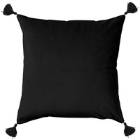 Poduszka dekoracyjna z chwostami 40x40 czarna Olimp Home