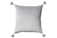Poduszka dekoracyjna z chwostami 40x40 szara Olimp Home 