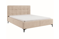 Łóżko tapicerowane  na nóżkach z materacem w zestawie 160x200 Sereno