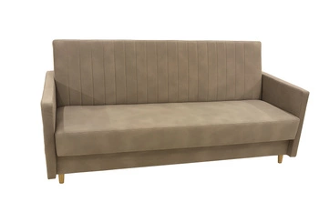 Wersalka beżowa rozkładana z pojemnikiem na pościel Frodo