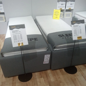Łóżko Lena ze stelażem i materacem POPU 80x200