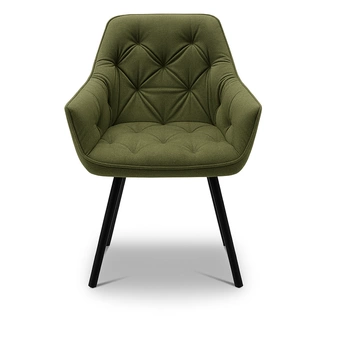 Krzesło tapicerowane kubełkowe do salonu Rosa