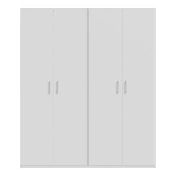 Szafa nowoczesna 180 cm czterodrzwiowa uchylna biała Home Nook Forte 