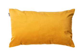 Poduszka dekoracyjna dwukolorowa 30x50 musztardowo-brązowa Olimp Home Basic velvet
